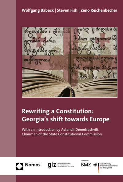 Cover des Buchs: Rewriting a Constitution: Georgia's shift towards Europe
