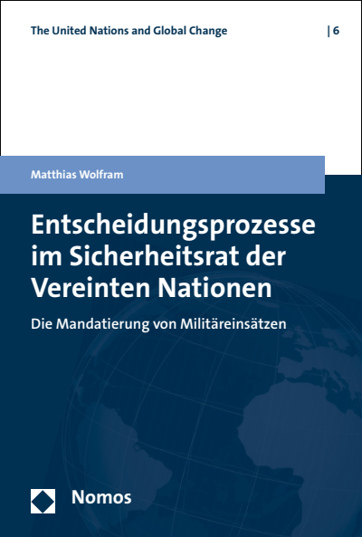 Cover of book: Entscheidungsprozesse im Sicherheitsrat der Vereinten Nationen