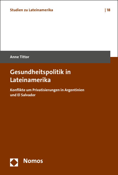 Cover of book: Gesundheitspolitik in Lateinamerika