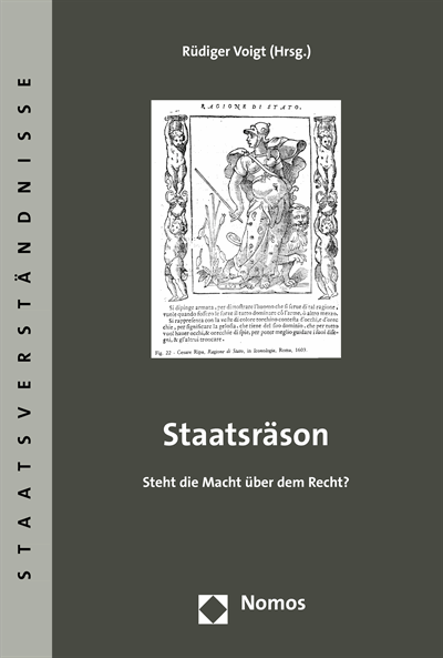 Cover of book: Staatsräson