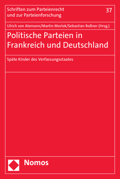 Cover des Buchs: Politische Parteien in Frankreich und Deutschland