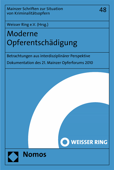 Cover of book: Moderne Opferentschädigung
