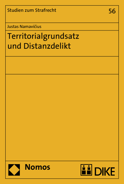 Cover of book: Territorialgrundsatz und Distanzdelikt
