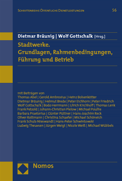 Cover of book: Stadtwerke. Grundlagen, Rahmenbedingungen, Führung und Betrieb
