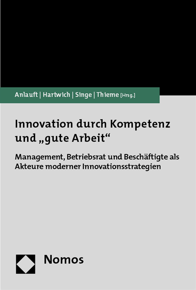 Cover of book: Innovation durch Kompetenz und "gute Arbeit"