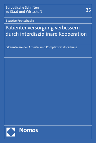 Cover of book: Patientenversorgung verbessern durch interdisziplinäre Kooperation