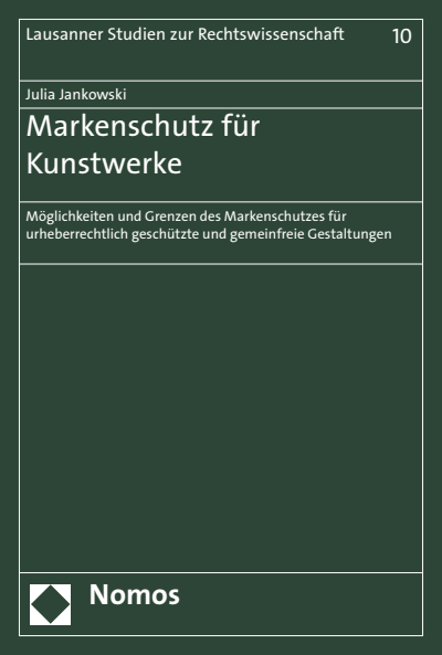 Cover of book: Markenschutz für Kunstwerke