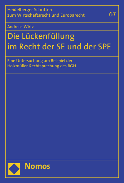 Cover des Buchs: Die Lückenfüllung im Recht der SE und der SPE