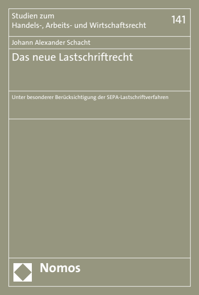 Cover des Buchs: Das neue Lastschriftrecht