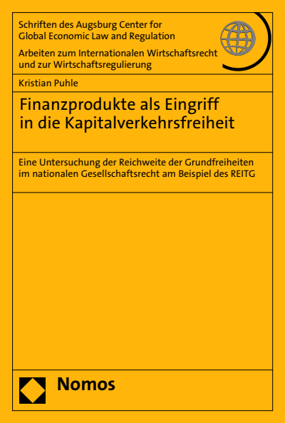Cover of book: Finanzprodukte als Eingriff in die Kapitalverkehrsfreiheit