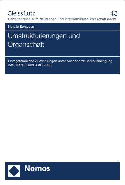 Cover of book: Umstrukturierungen und Organschaft