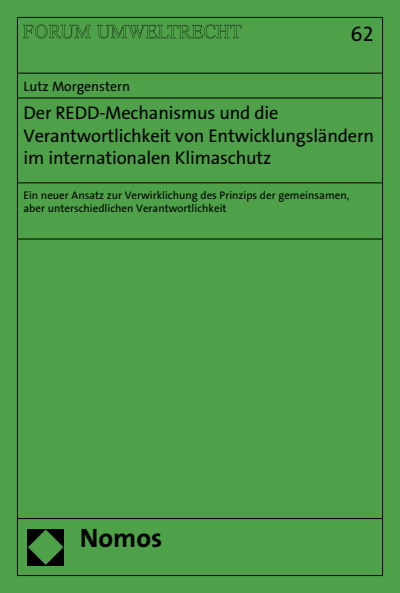 Cover des Buchs: Der REDD-Mechanismus und die Verantwortlichkeit von Entwicklungsländern im internationalen Klimaschutz