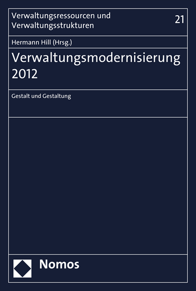 Cover of book: Verwaltungsmodernisierung 2012