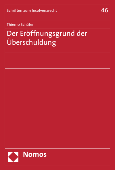 Cover of book: Der Eröffnungsgrund der Überschuldung