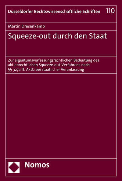Cover des Buchs: Squeeze-out durch den Staat