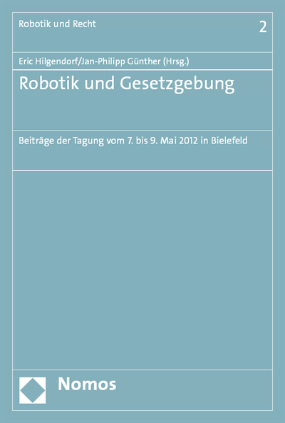 Cover of book: Robotik und Gesetzgebung