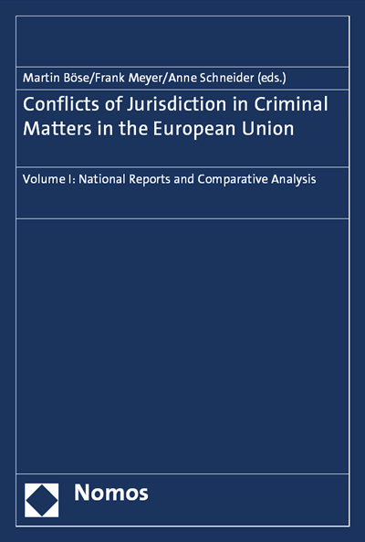 Cover des Buchs: Conflicts of Jurisdiction in Criminal Matters in the European Union