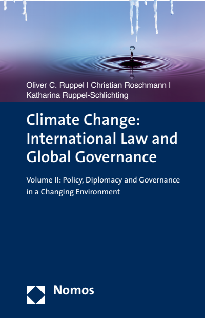 Cover of book: Climate Change: International Law and Global Governance