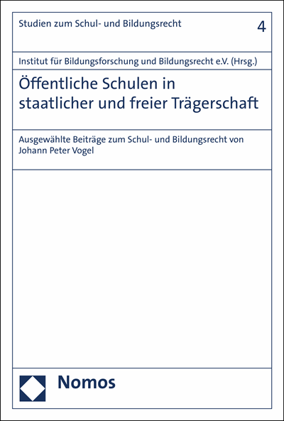 Cover des Buchs: Öffentliche Schulen in staatlicher und freier Trägerschaft