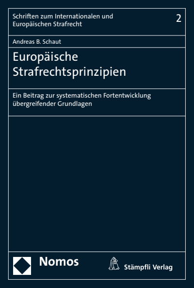 Cover of book: Europäische Strafrechtsprinzipien