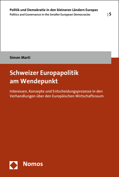 Cover des Buchs: Schweizer Europapolitik am Wendepunkt