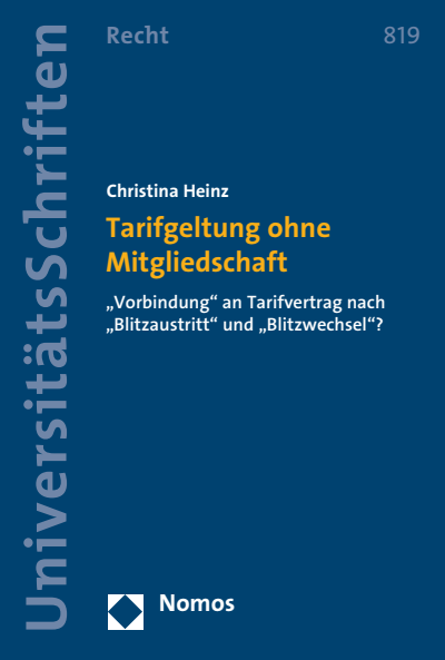 Cover des Buchs: Tarifgeltung ohne Mitgliedschaft