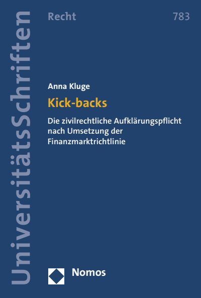 Cover des Buchs: Kick-backs