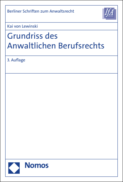 Cover of book: Grundriss des Anwaltlichen Berufsrechts