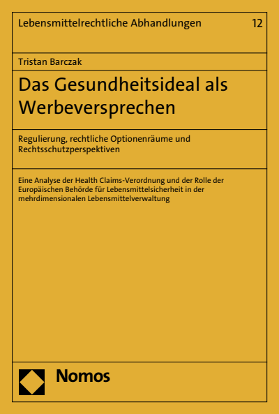 Cover des Buchs: Das Gesundheitsideal als Werbeversprechen