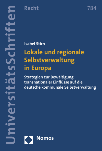 Cover des Buchs: Lokale und regionale Selbstverwaltung in Europa