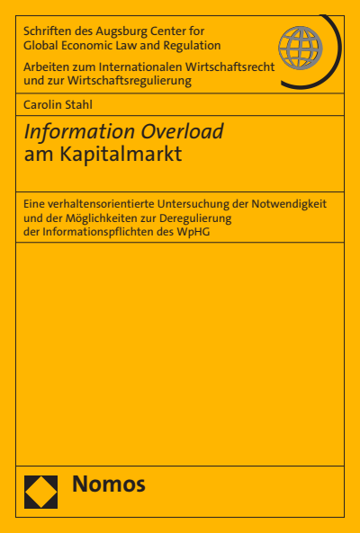 Cover of book: Information Overload am Kapitalmarkt