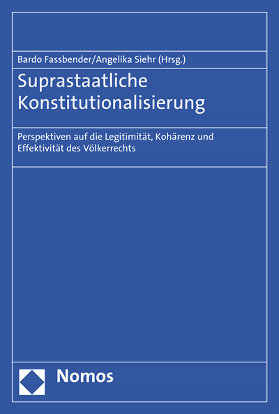 Cover des Buchs: Suprastaatliche Konstitutionalisierung