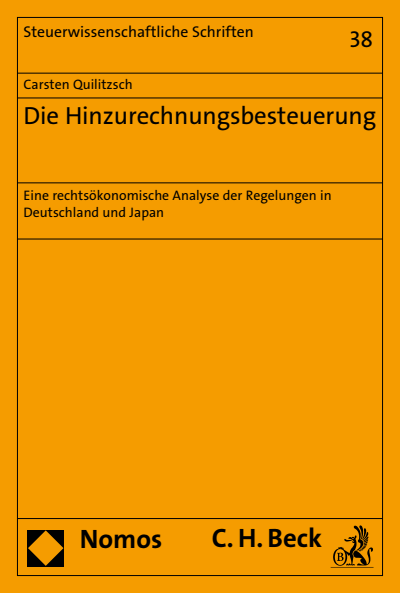 Cover of book: Die Hinzurechnungsbesteuerung