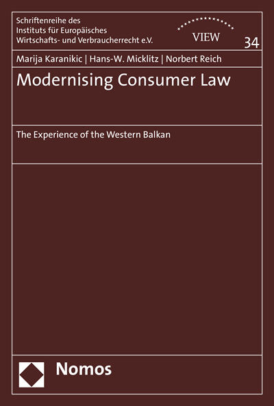Cover des Buchs: Modernising Consumer Law