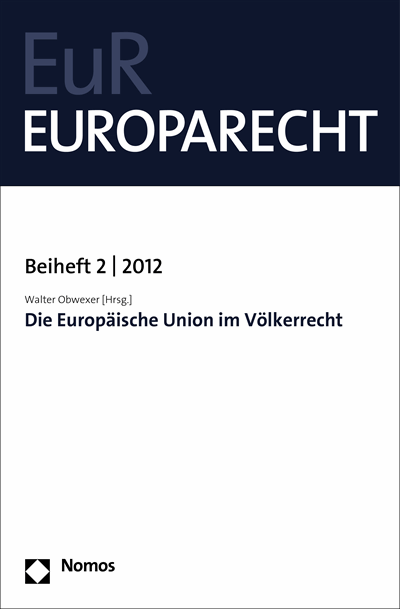 Cover des Buchs: Die Europäische Union im Völkerrecht