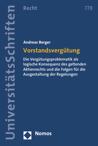 Cover des Buchs: Vorstandsvergütung
