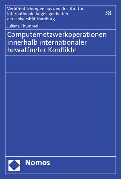 Cover of book: Computernetzwerkoperationen innerhalb internationaler bewaffneter Konflikte