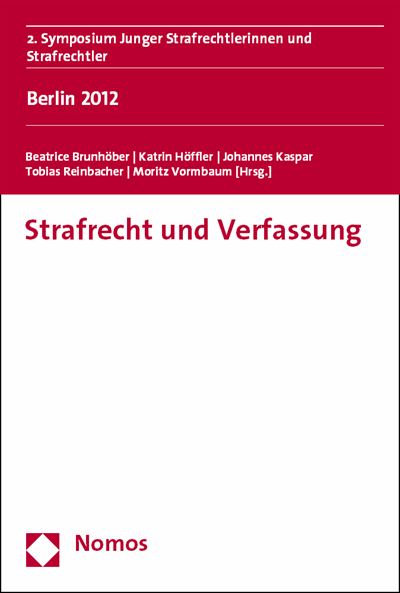 Cover des Buchs: Strafrecht und Verfassung