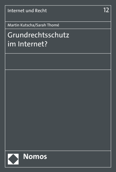 Cover des Buchs: Grundrechtsschutz im Internet?