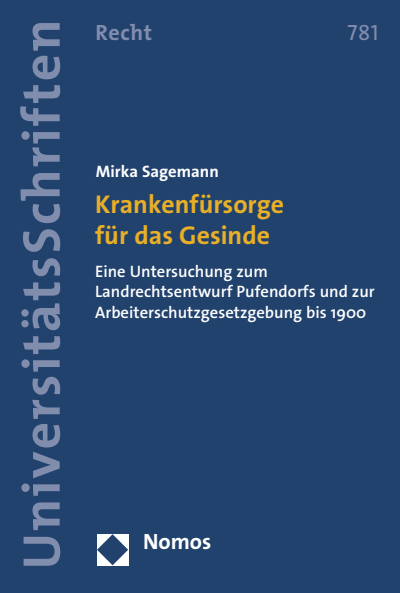 Cover des Buchs: Krankenfürsorge für das Gesinde