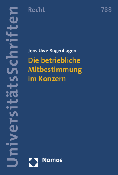Cover des Buchs: Die betriebliche Mitbestimmung im Konzern