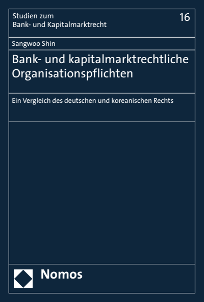 Cover des Buchs: Bank- und kapitalmarktrechtliche Organisationspflichten