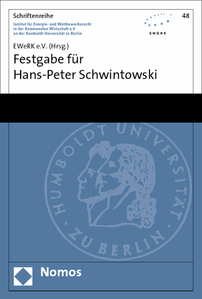 Cover des Buchs: Festgabe für Hans-Peter Schwintowski