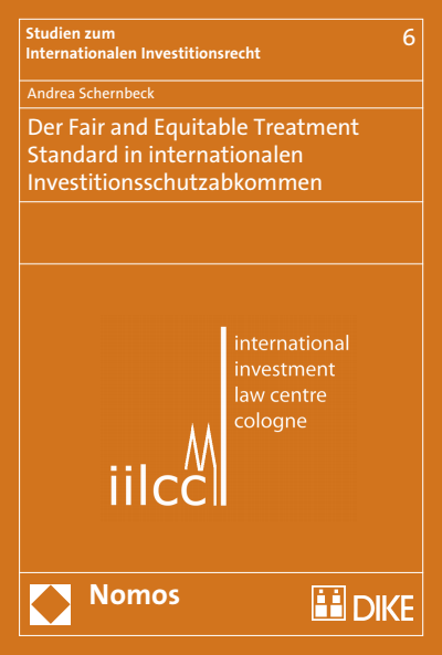 Cover des Buchs: Der Fair and Equitable Treatment Standard in internationalen Investitionsschutzabkommen
