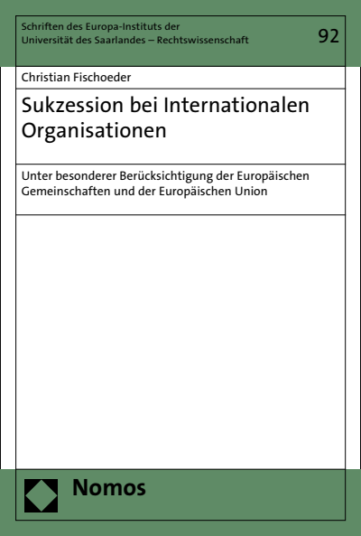 Cover des Buchs: Sukzession bei Internationalen Organisationen