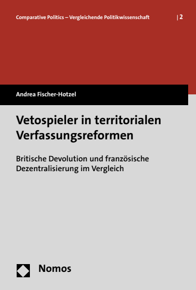 Cover des Buchs: Vetospieler in territorialen Verfassungsreformen
