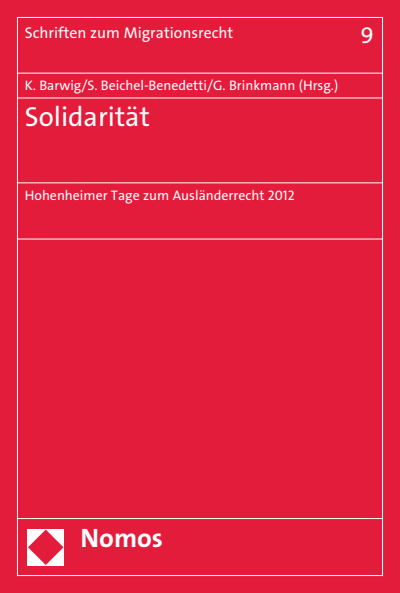 Cover of book: Solidarität
