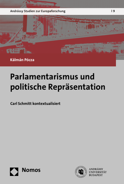Cover of book: Parlamentarismus und politische Repräsentation