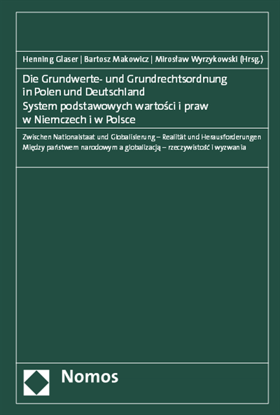 Cover des Buchs: Die Grundwerte- und Grundrechtsordnung in Polen und Deutschland | System podstawowych wartosci i praw w Niemczech i w Polsce