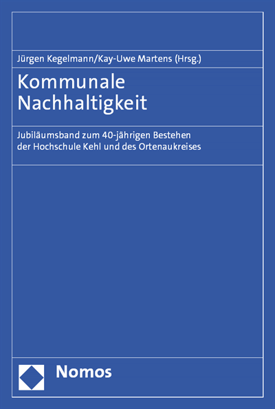 Cover des Buchs: Kommunale Nachhaltigkeit
